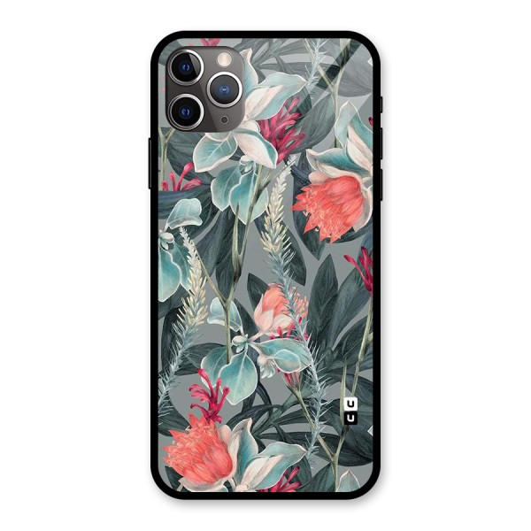Colored Petals Glass Back Case for iPhone 11 Pro Max