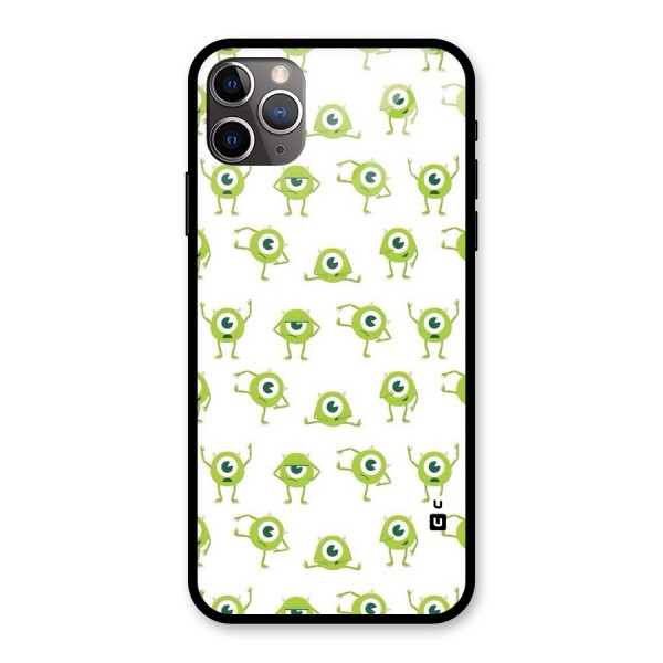 Crazy Green Maniac Glass Back Case for iPhone 11 Pro Max