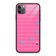 Light Heart Stripes Glass Back Case for iPhone 11 Pro Max
