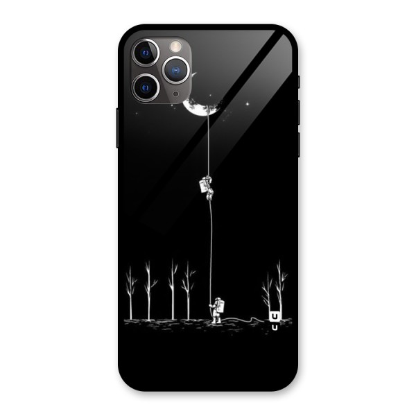 Moon Man Glass Back Case for iPhone 11 Pro Max