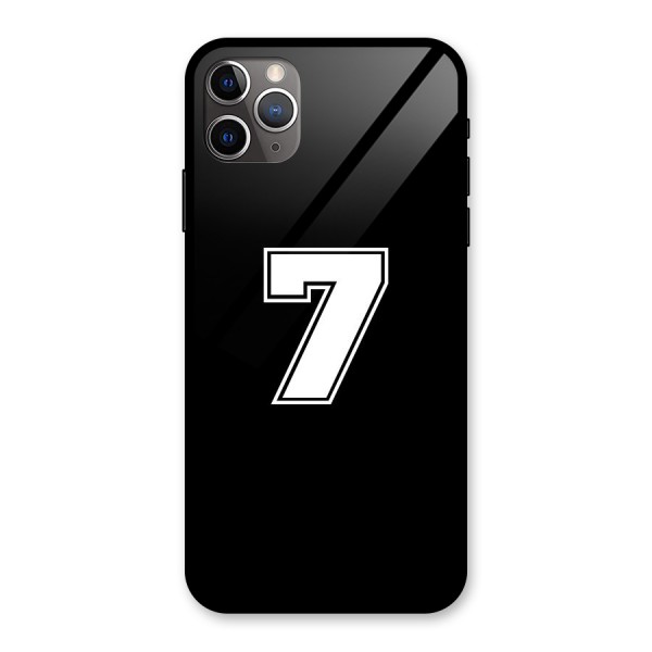 Number 7 Glass Back Case for iPhone 11 Pro Max
