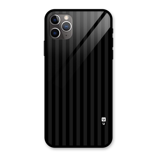 Pleasing Dark Stripes Glass Back Case for iPhone 11 Pro Max