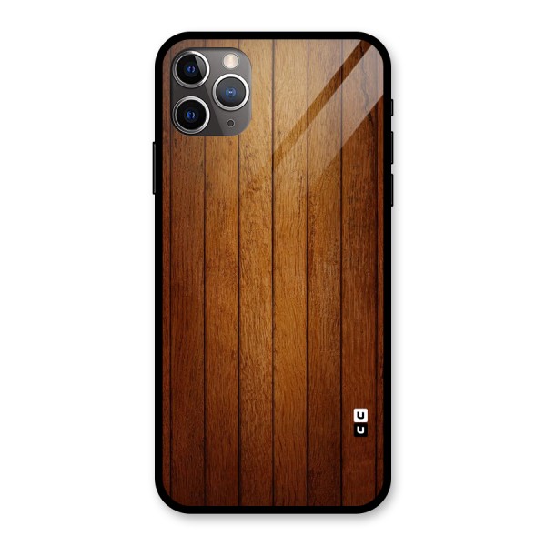 Proper Brown Wood Glass Back Case for iPhone 11 Pro Max