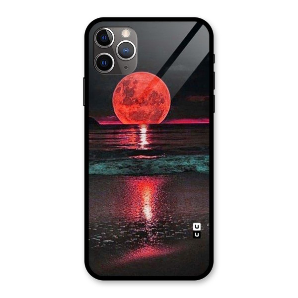 Red Sun Ocean Glass Back Case for iPhone 11 Pro Max