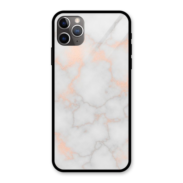RoseGold Marble Glass Back Case for iPhone 11 Pro Max