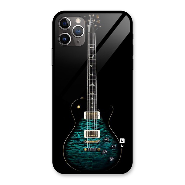 Royal Green Guitar Glass Back Case for iPhone 11 Pro Max