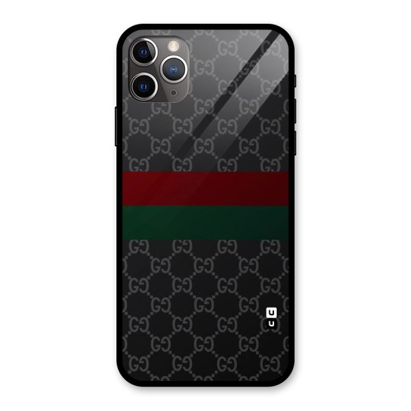 Royal Stripes Design Glass Back Case for iPhone 11 Pro Max
