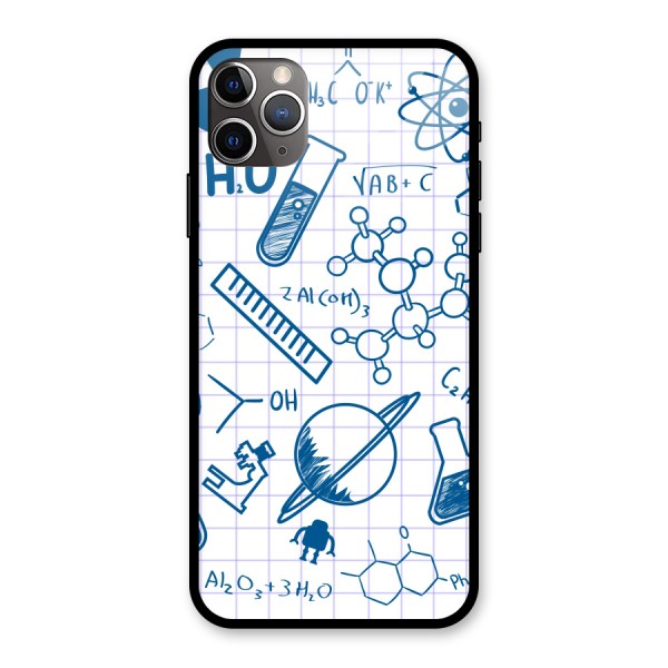Science Notebook Glass Back Case for iPhone 11 Pro Max