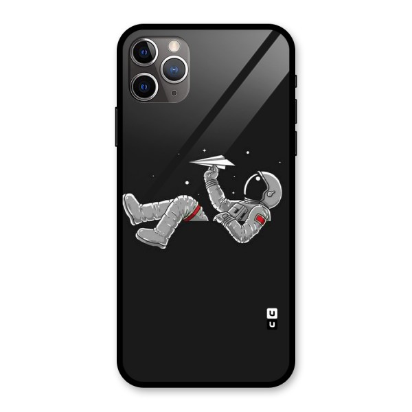 Spaceman Flying Glass Back Case for iPhone 11 Pro Max