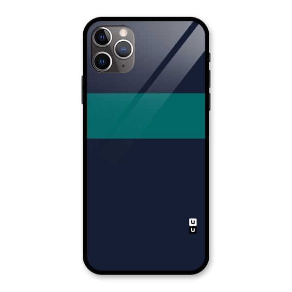 Stripe Block Glass Back Case for iPhone 11 Pro Max