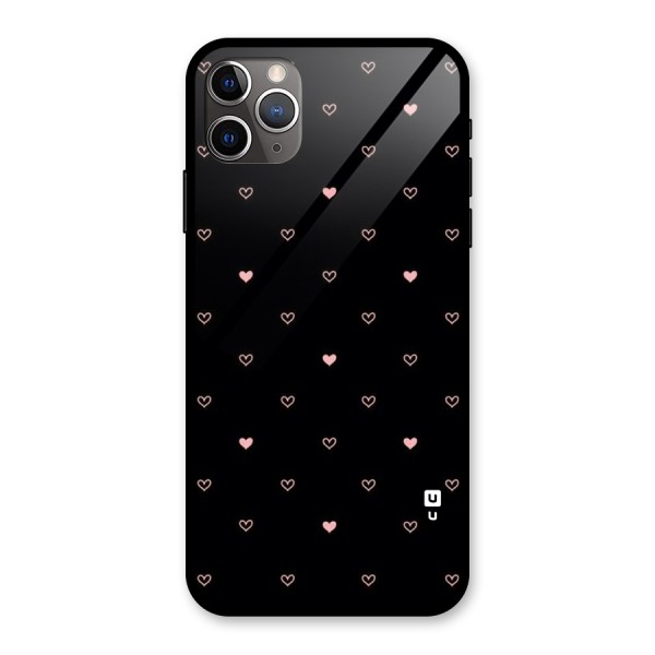 Tiny Little Pink Pattern Glass Back Case for iPhone 11 Pro Max