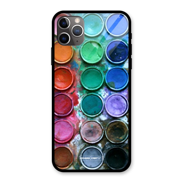 Water Paint Box Glass Back Case for iPhone 11 Pro Max