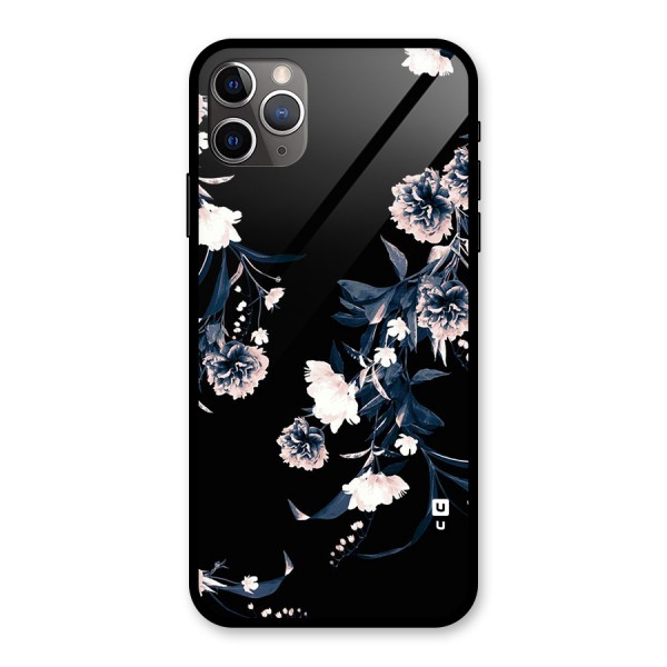 White Flora Glass Back Case for iPhone 11 Pro Max