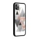 Abstract Diamond Pink Design Glass Back Case for iPhone 11 Pro Max