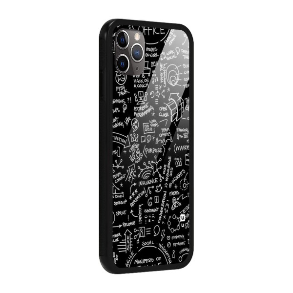 Anatomy Pattern Glass Back Case for iPhone 11 Pro Max
