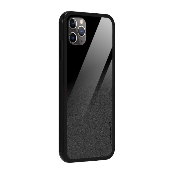 Black Grey Noise Fusion Glass Back Case for iPhone 11 Pro Max