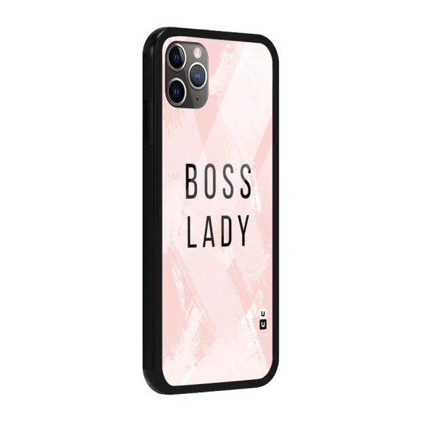 Boss Lady Pink Glass Back Case for iPhone 11 Pro Max