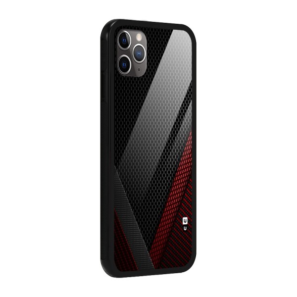 Classy Black Red Design Glass Back Case for iPhone 11 Pro Max