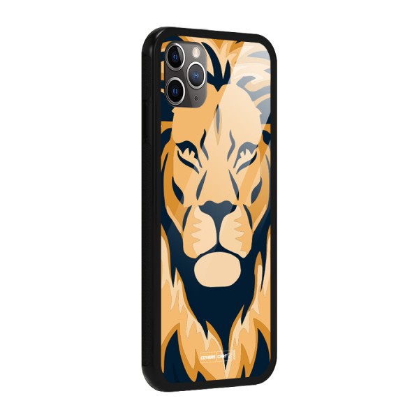 Designer Lion Glass Back Case for iPhone 11 Pro Max