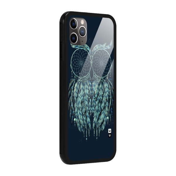 Dreamy Owl Catcher Glass Back Case for iPhone 11 Pro Max