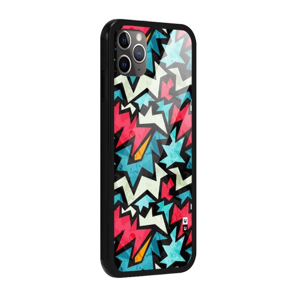 Electric Color Design Glass Back Case for iPhone 11 Pro Max