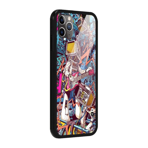 Electric Colors Glass Back Case for iPhone 11 Pro Max