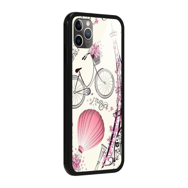 Flower Clipart Glass Back Case for iPhone 11 Pro Max