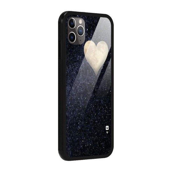 Galaxy Space Heart Glass Back Case for iPhone 11 Pro Max