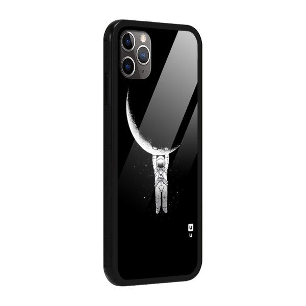 Hanging Astronaut Glass Back Case for iPhone 11 Pro Max