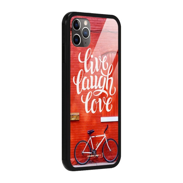 Live Laugh Love Glass Back Case for iPhone 11 Pro Max