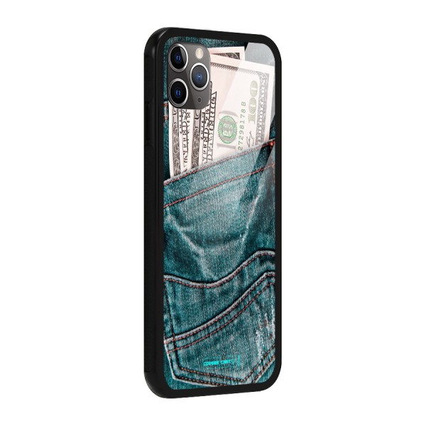Money in Jeans Glass Back Case for iPhone 11 Pro Max
