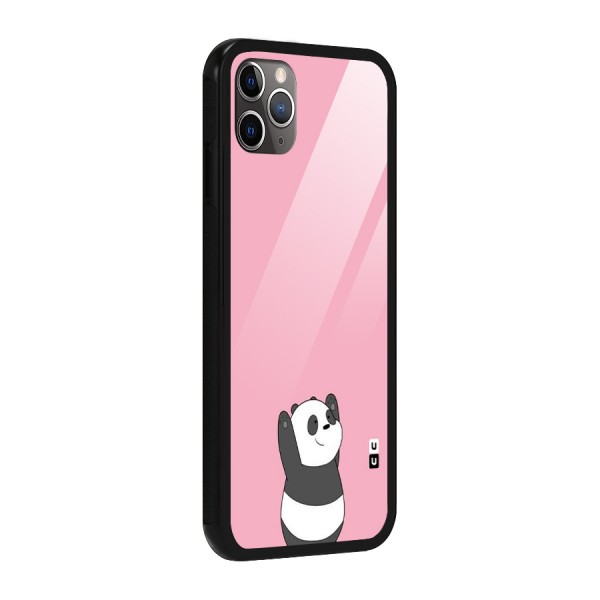 Panda Handsup Glass Back Case for iPhone 11 Pro Max