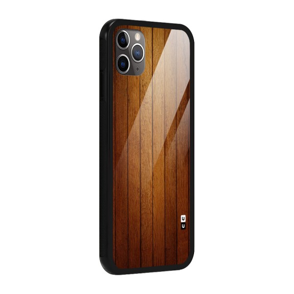 Proper Brown Wood Glass Back Case for iPhone 11 Pro Max