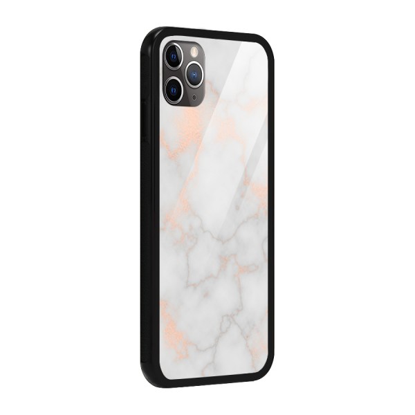 RoseGold Marble Glass Back Case for iPhone 11 Pro Max