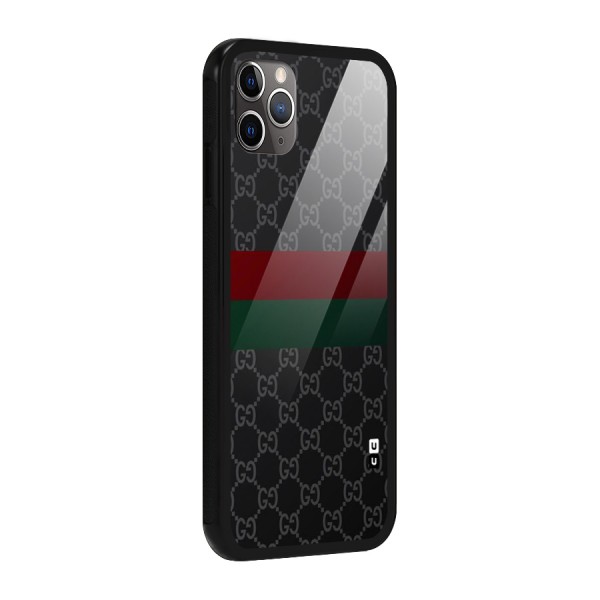 Royal Stripes Design Glass Back Case for iPhone 11 Pro Max