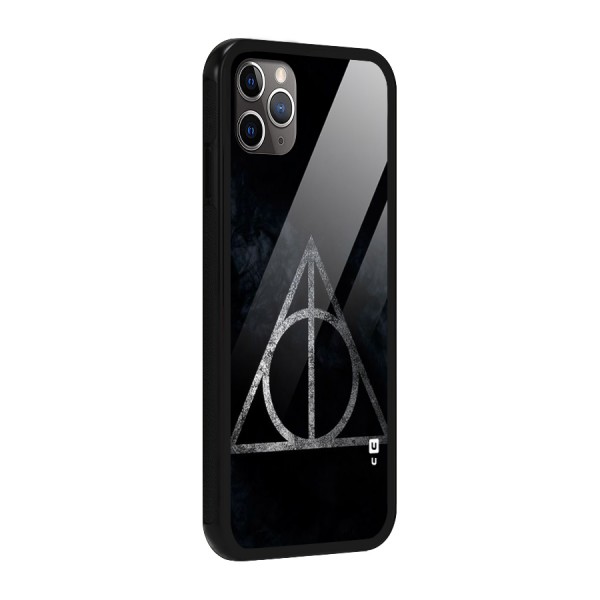 Rugged Triangle Design Glass Back Case for iPhone 11 Pro Max