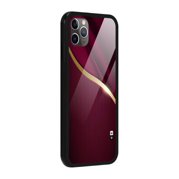 Smooth Maroon Glass Back Case for iPhone 11 Pro Max