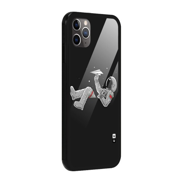 Spaceman Flying Glass Back Case for iPhone 11 Pro Max