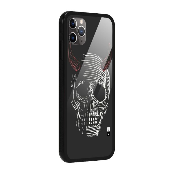 Spooky Face Glass Back Case for iPhone 11 Pro Max