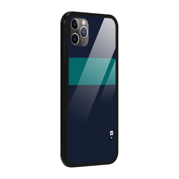 Stripe Block Glass Back Case for iPhone 11 Pro Max