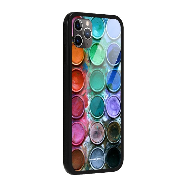 Water Paint Box Glass Back Case for iPhone 11 Pro Max