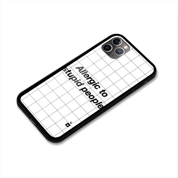 Allergic Glass Back Case for iPhone 11 Pro Max