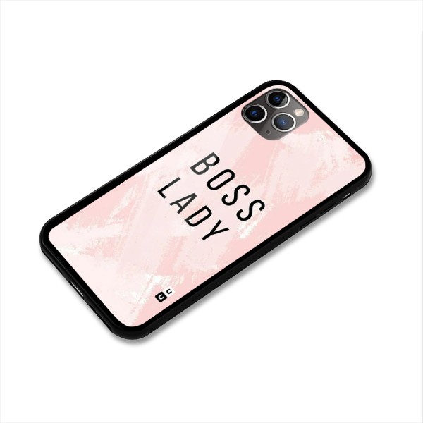 Boss Lady Pink Glass Back Case for iPhone 11 Pro Max