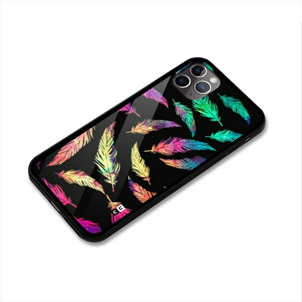 Bright Feathers Glass Back Case for iPhone 11 Pro Max