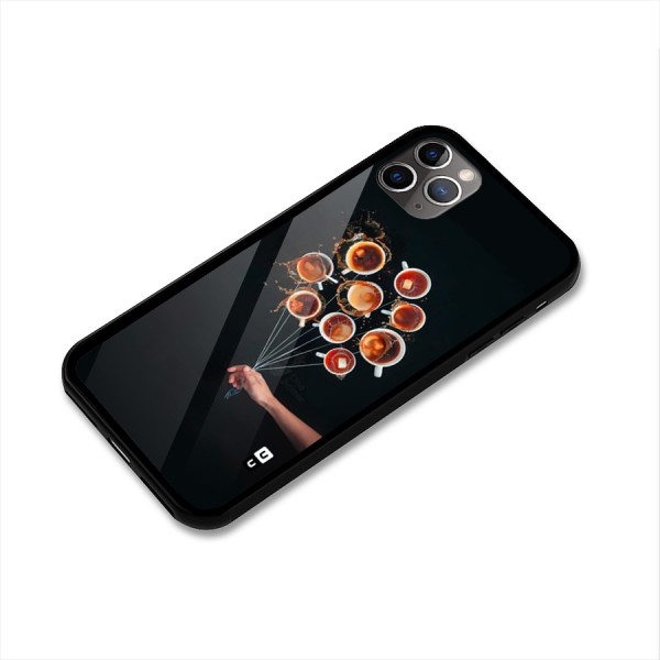 Coffee Balloon Glass Back Case for iPhone 11 Pro Max