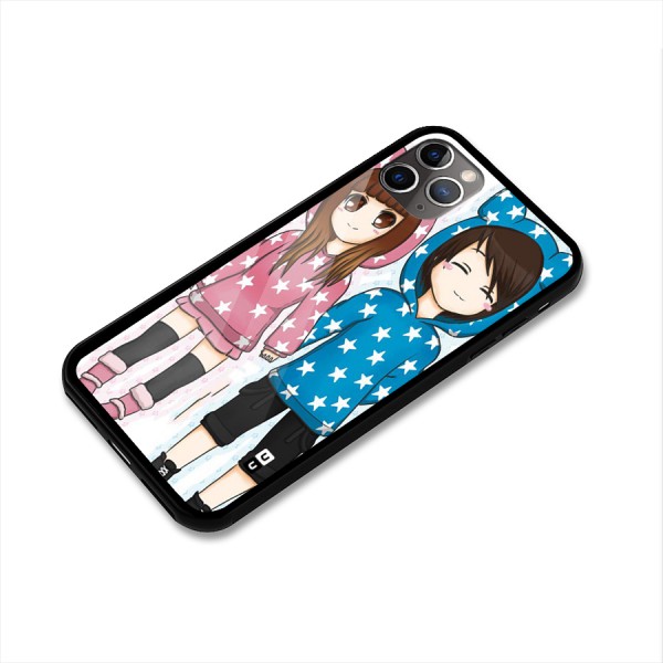 Couple In Stars Glass Back Case for iPhone 11 Pro Max