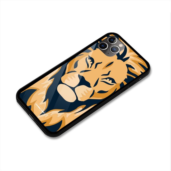 Designer Lion Glass Back Case for iPhone 11 Pro Max