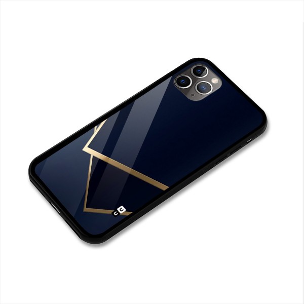 Gold Corners Glass Back Case for iPhone 11 Pro Max