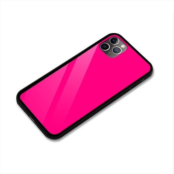 Hot Pink Glass Back Case for iPhone 11 Pro Max