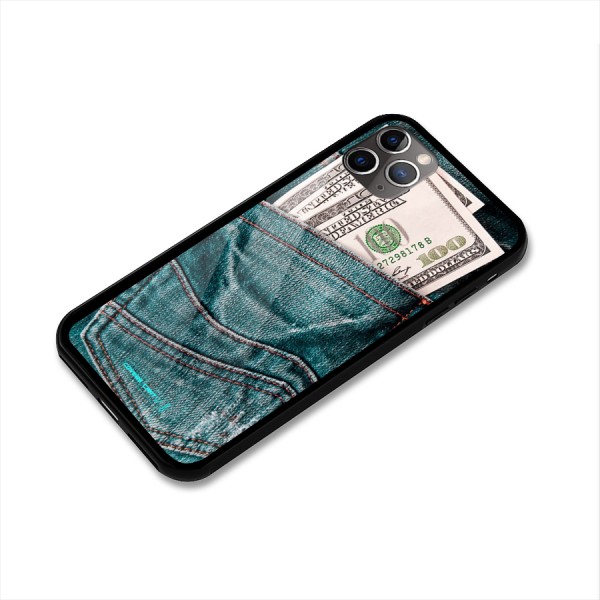 Money in Jeans Glass Back Case for iPhone 11 Pro Max